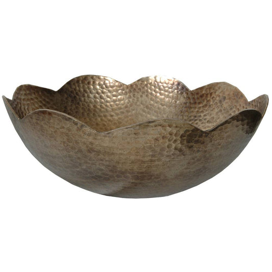 Bowl Aluminum Vintage Gold