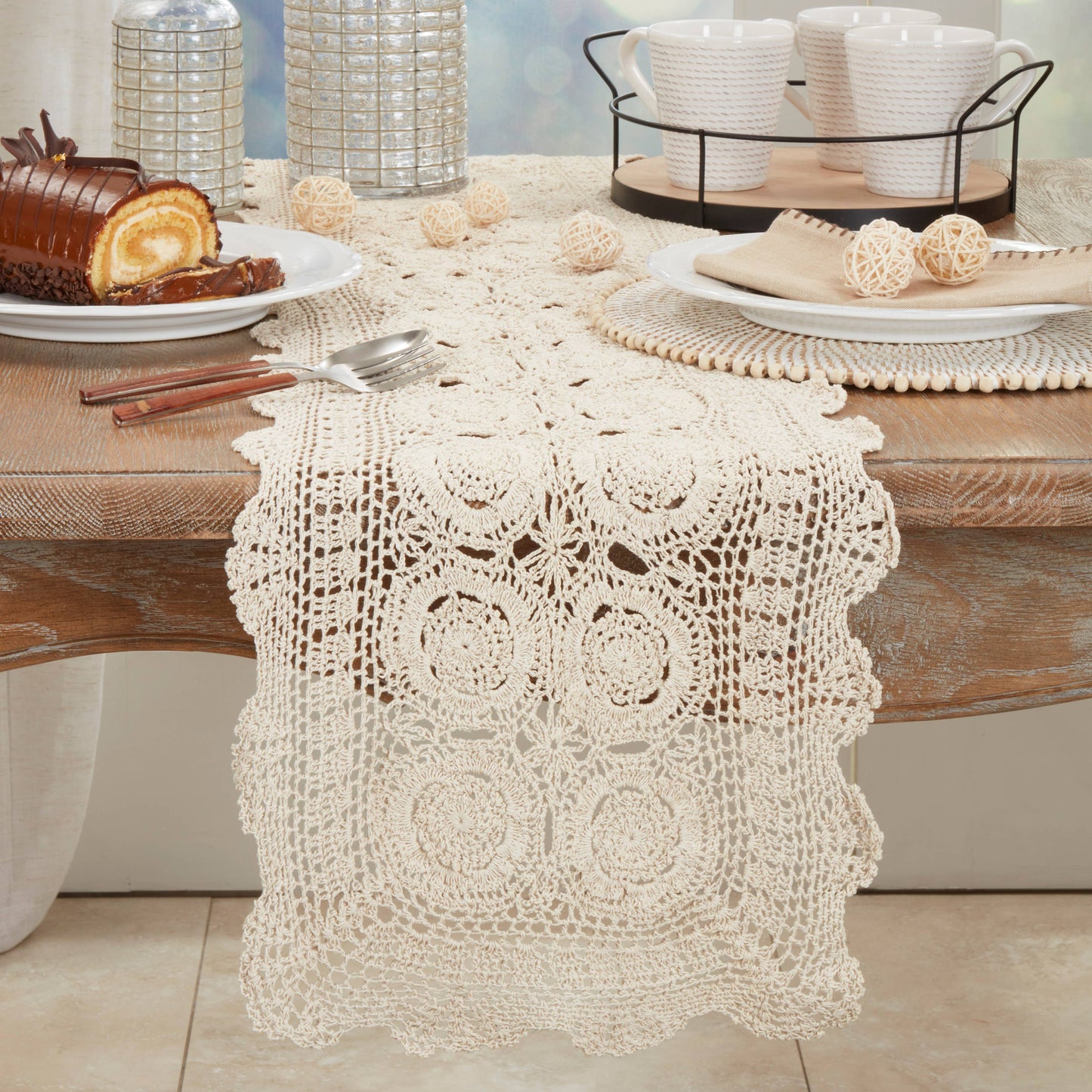 16"x36" Crochet Runner