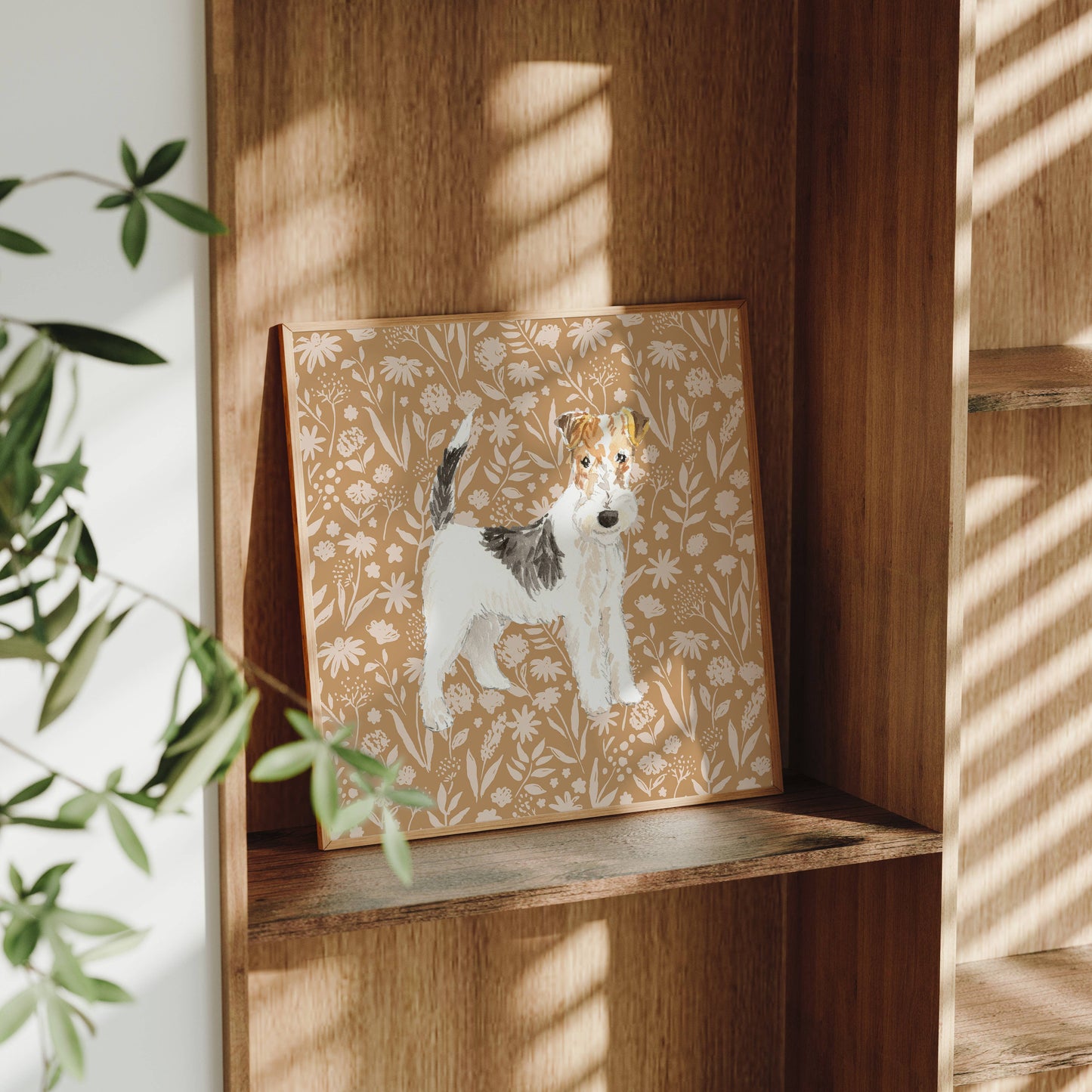 Wheaten Terrier Dog Art Print: 5" x 7" (vertical)