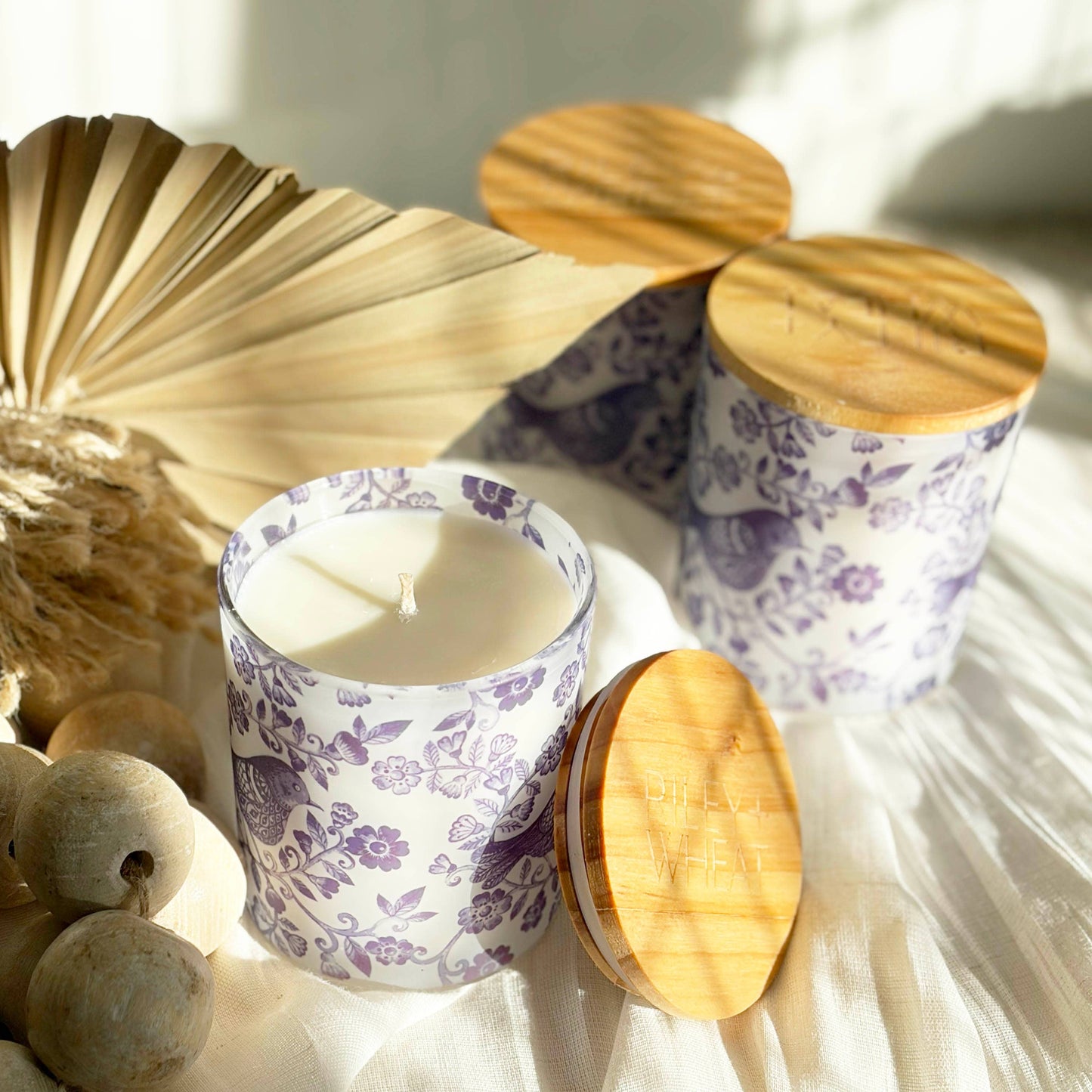 Hearthside Bluebird Candle : Dahlia Scent