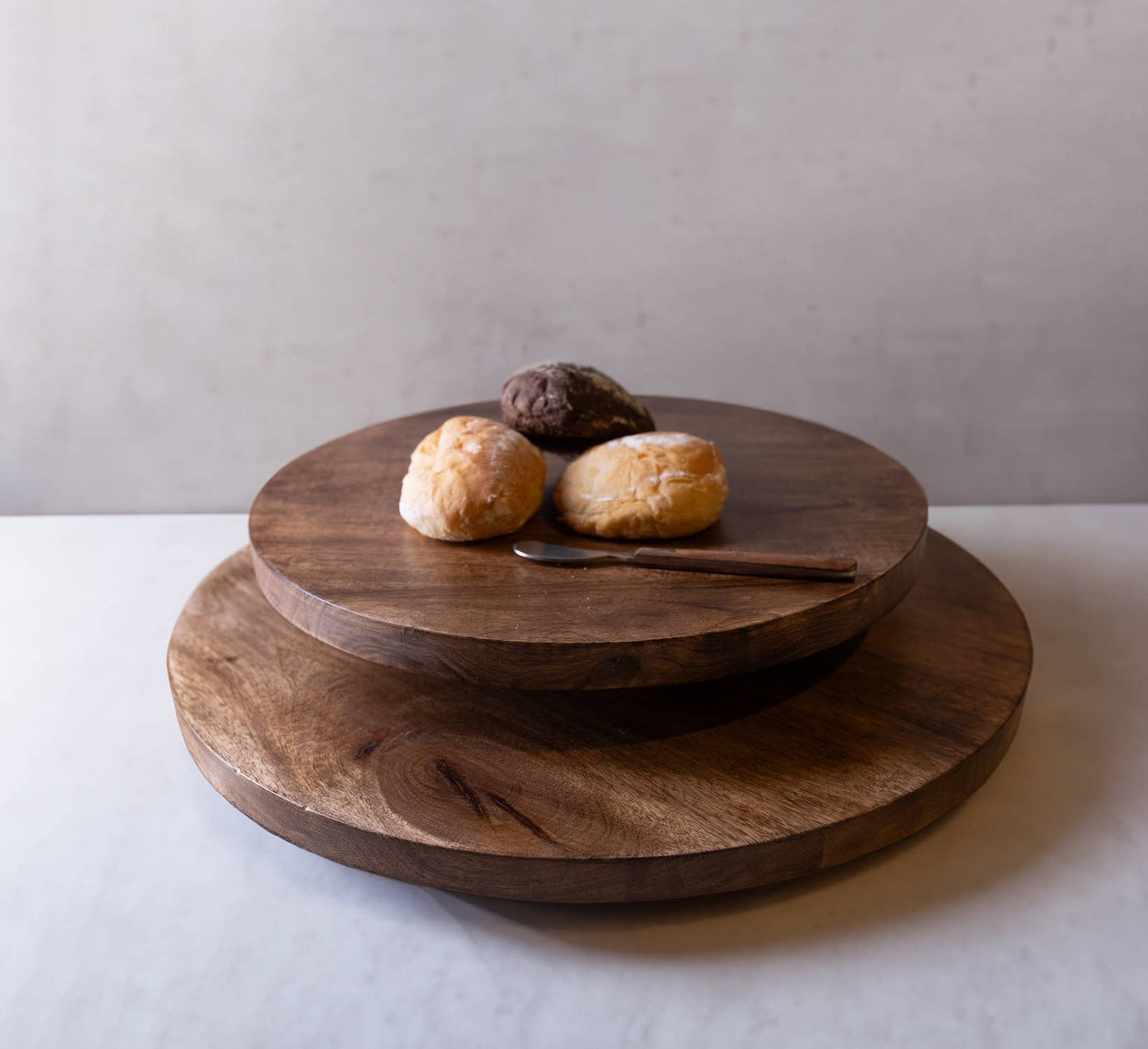 Lazy Susan with Burnt Finish