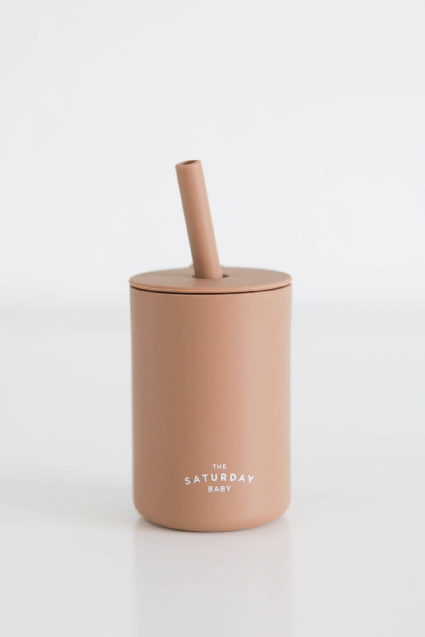 The Saturday Baby Silicone Straw Cup: Sand