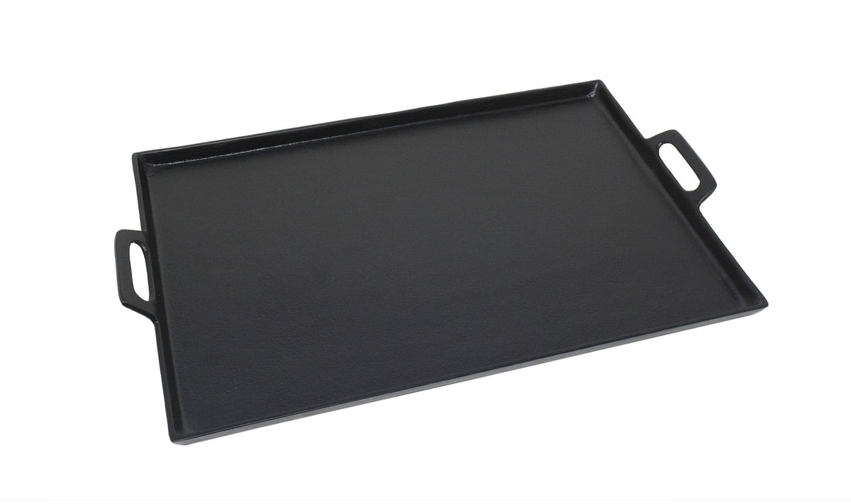 Black Alum. Tray with Handles