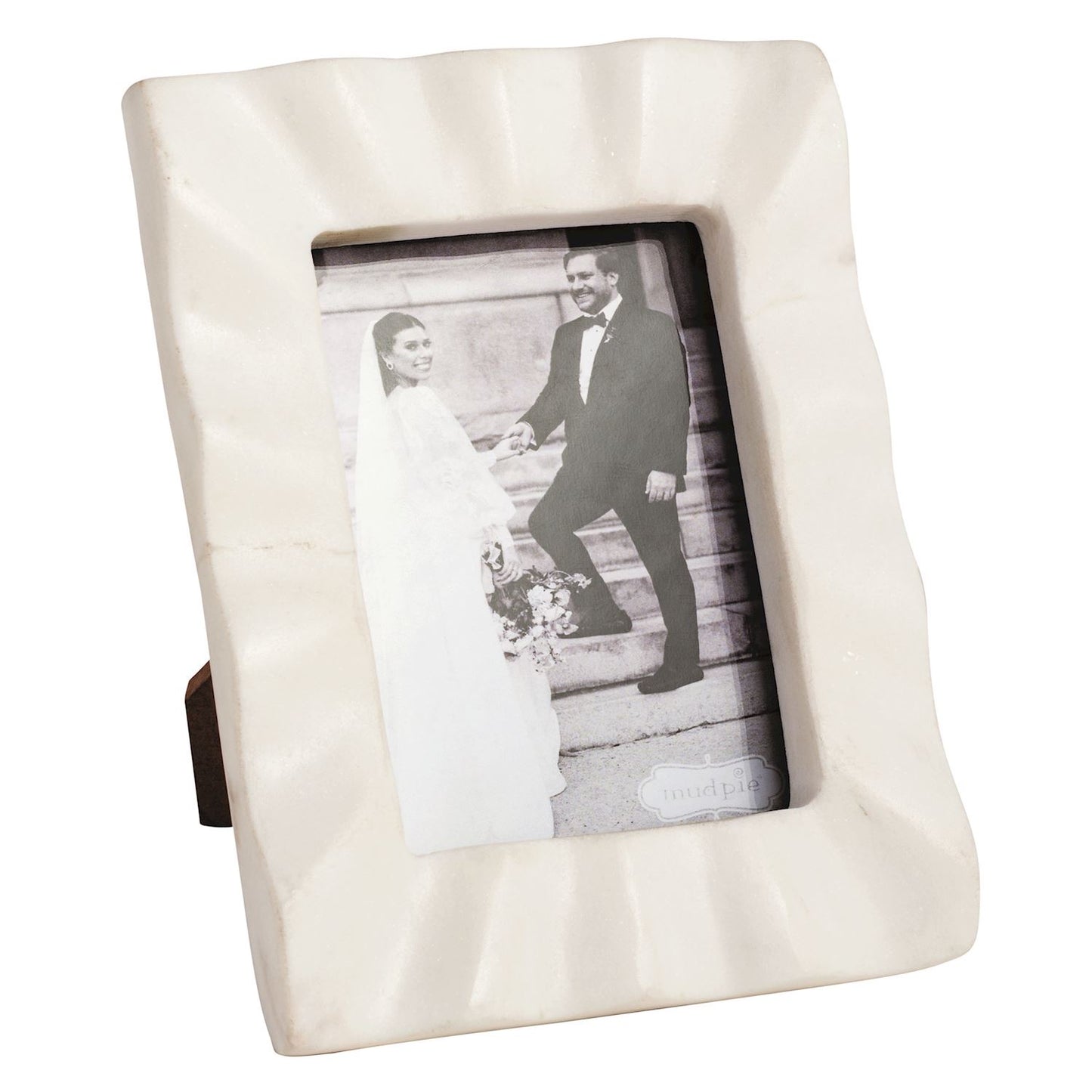 RECTANGLE RUFFLED MARBLE FRAME