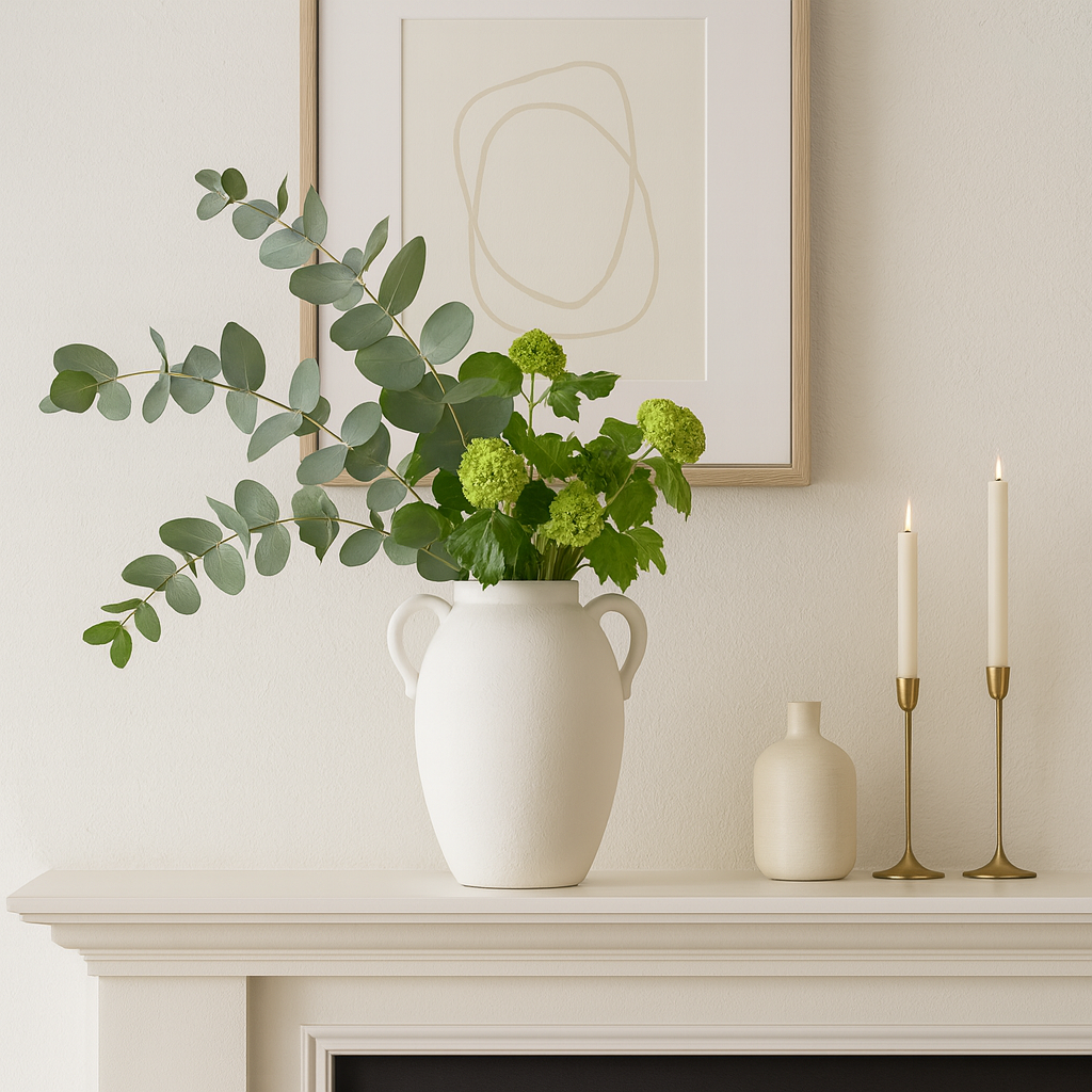 White 10 in. Ceramic Textured Jug with Handles