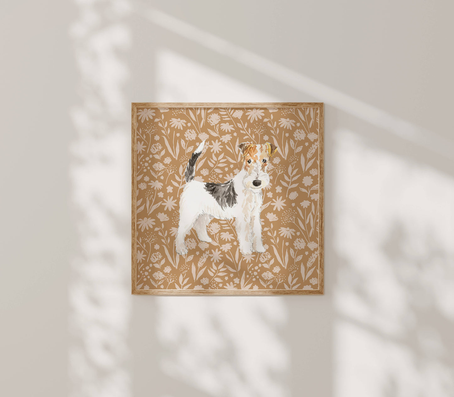 Wheaten Terrier Dog Art Print: 5" x 7" (vertical)