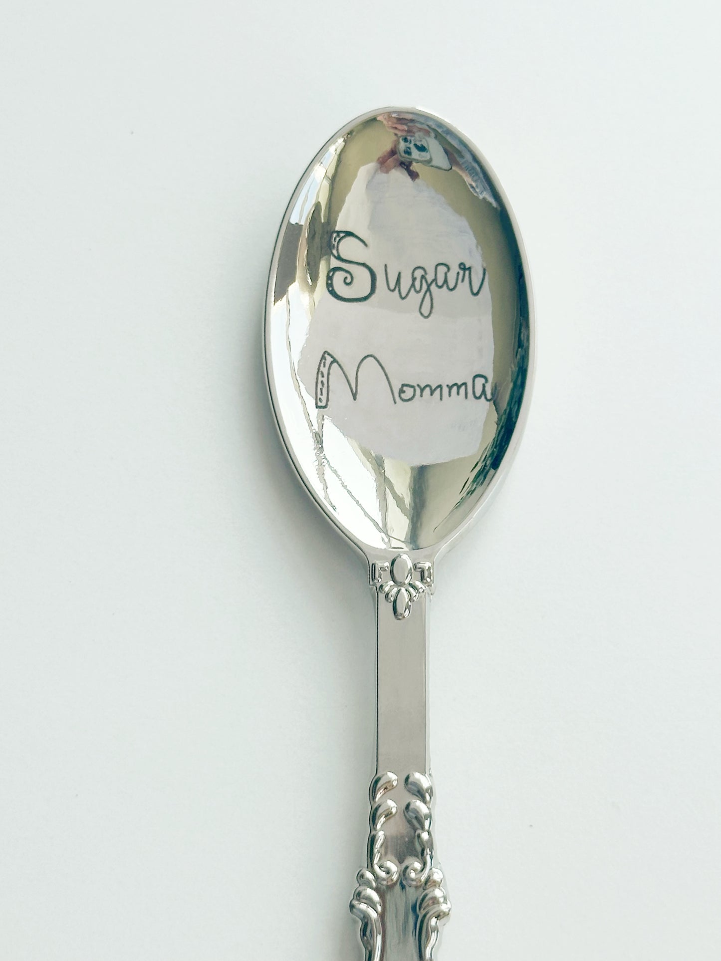 Silver Spoon - Engraved - Sugar Momma
