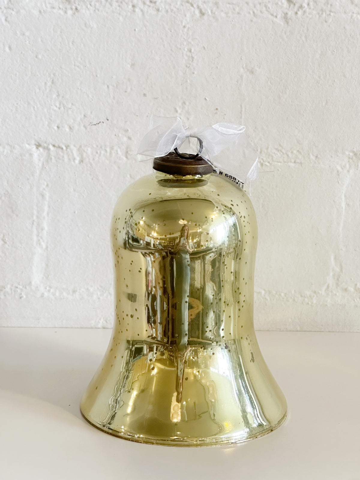 Mercury Glass Gold Bell - Small