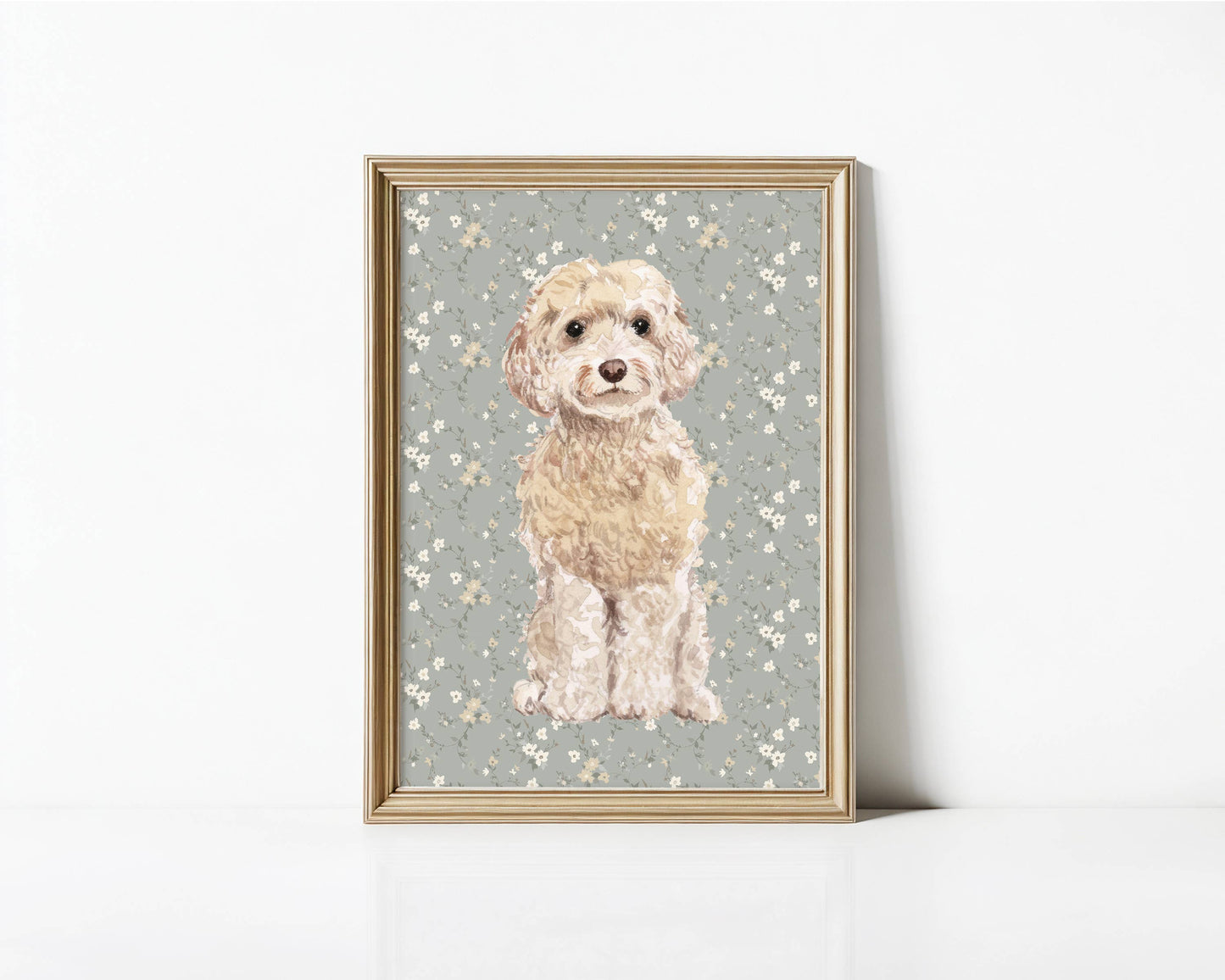 Cockapoo Dog Art Print: 5" x 7" (vertical)