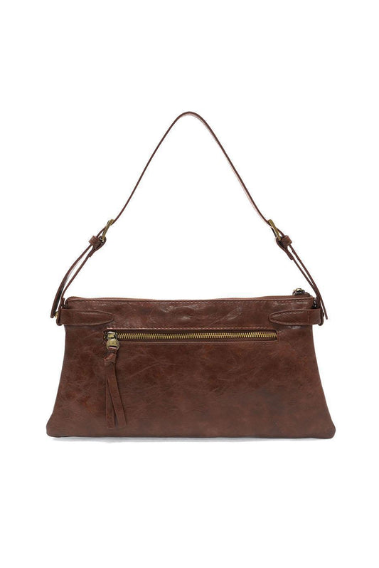 Eve Trapeze Shoulder Bag - Saddle