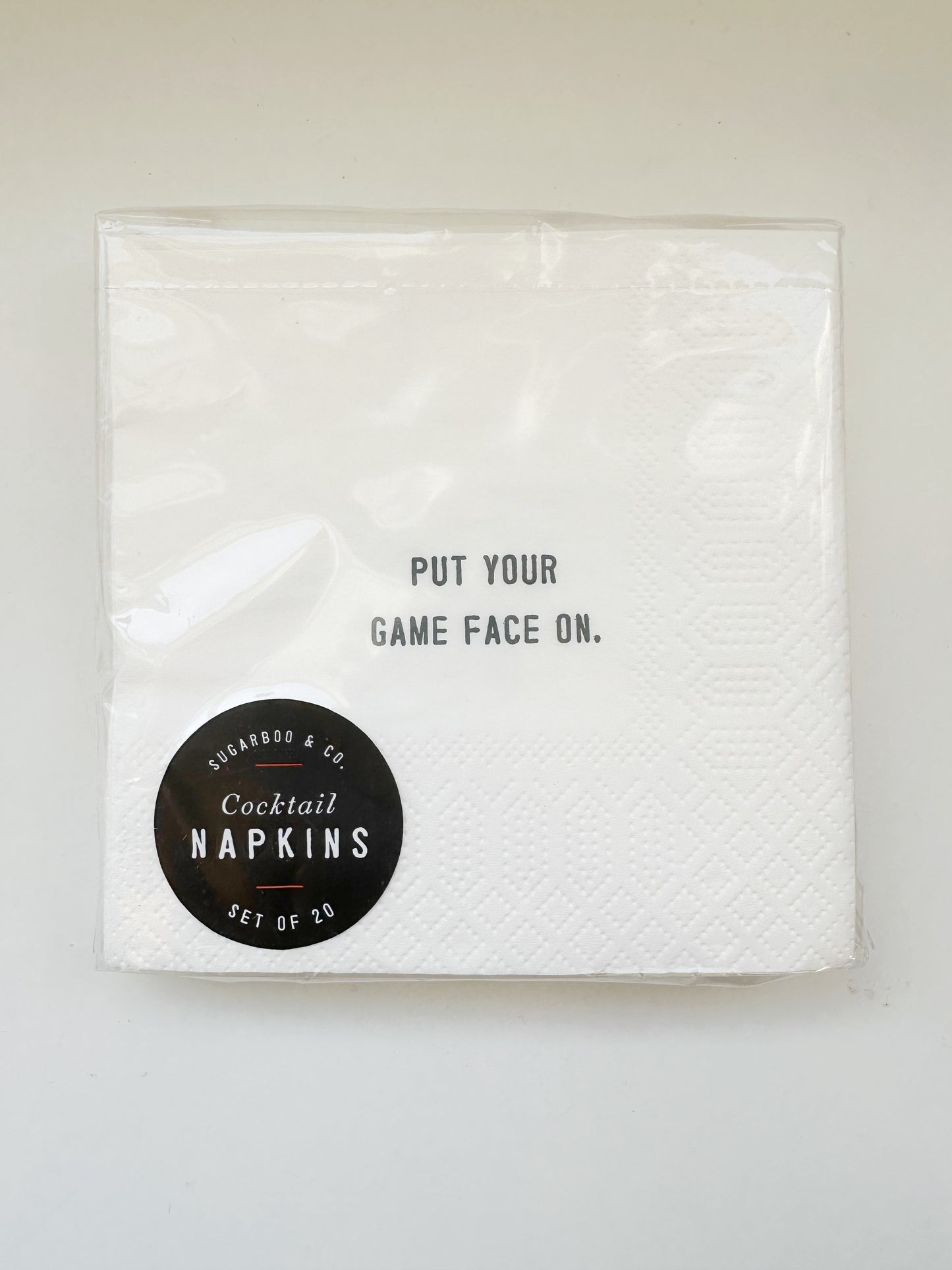 Put Your Game Face On Cocktail Napkins