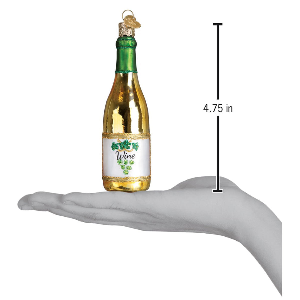 White Wine Bottle Ornament