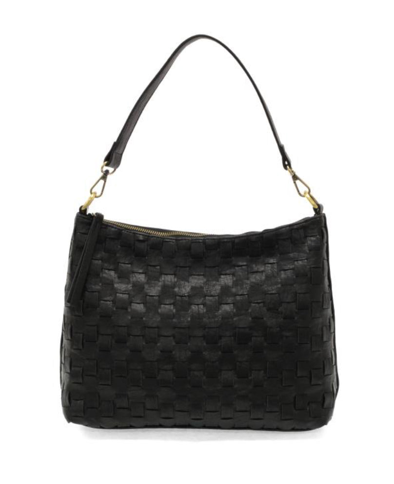 Black Winnie Woven Hobo