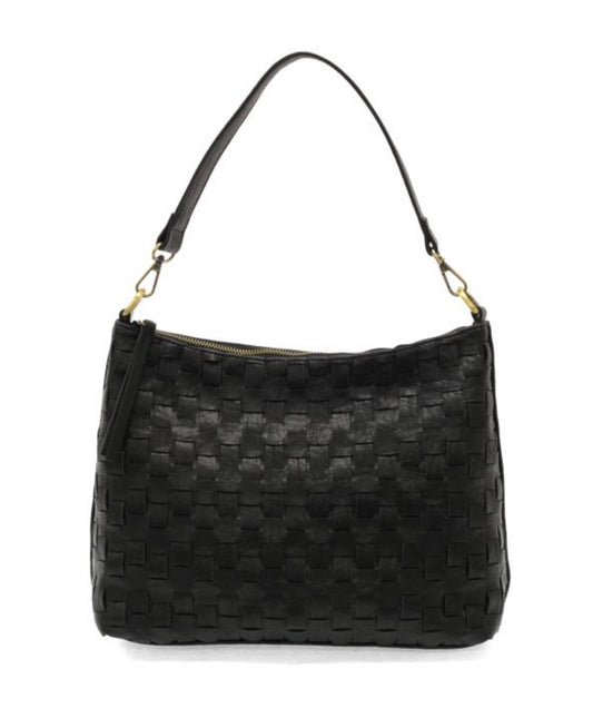 Black Winnie Woven Hobo