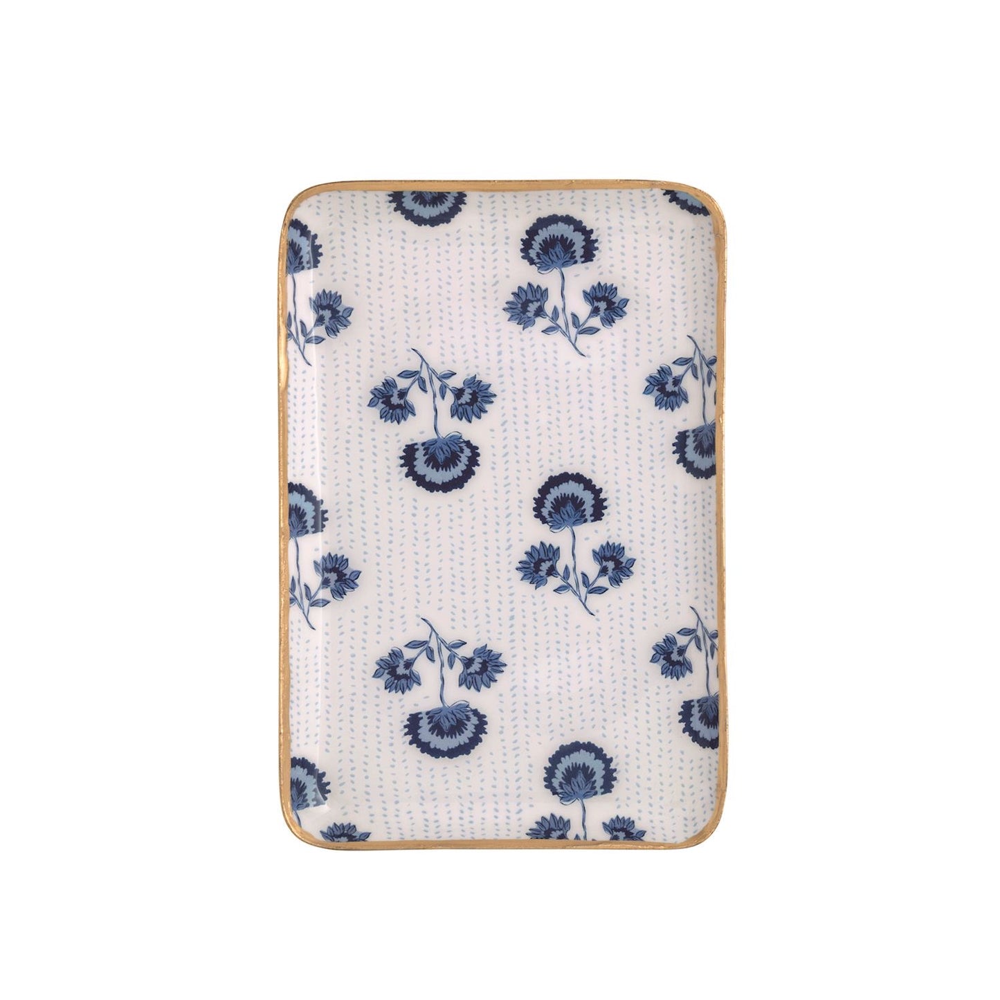 Blue Pattern Trays