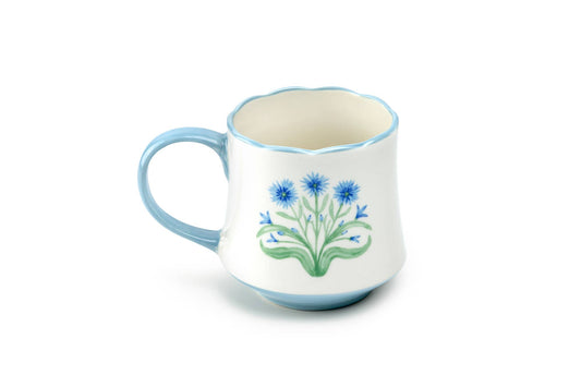 Blue Folk Bloom 14oz Mug