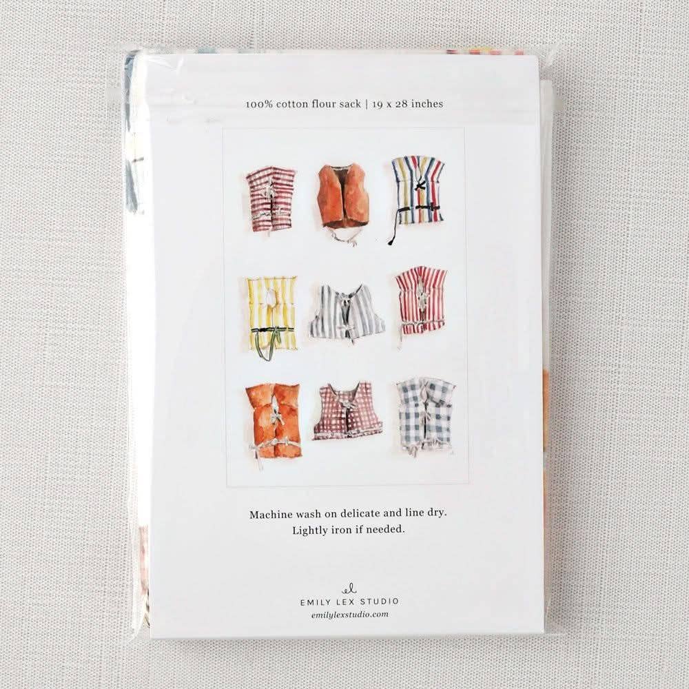 Boat coats cotton flour sack tea towel