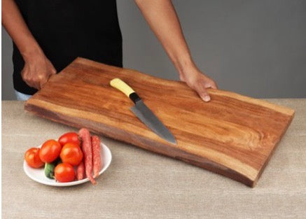 Live edge wood chopping board