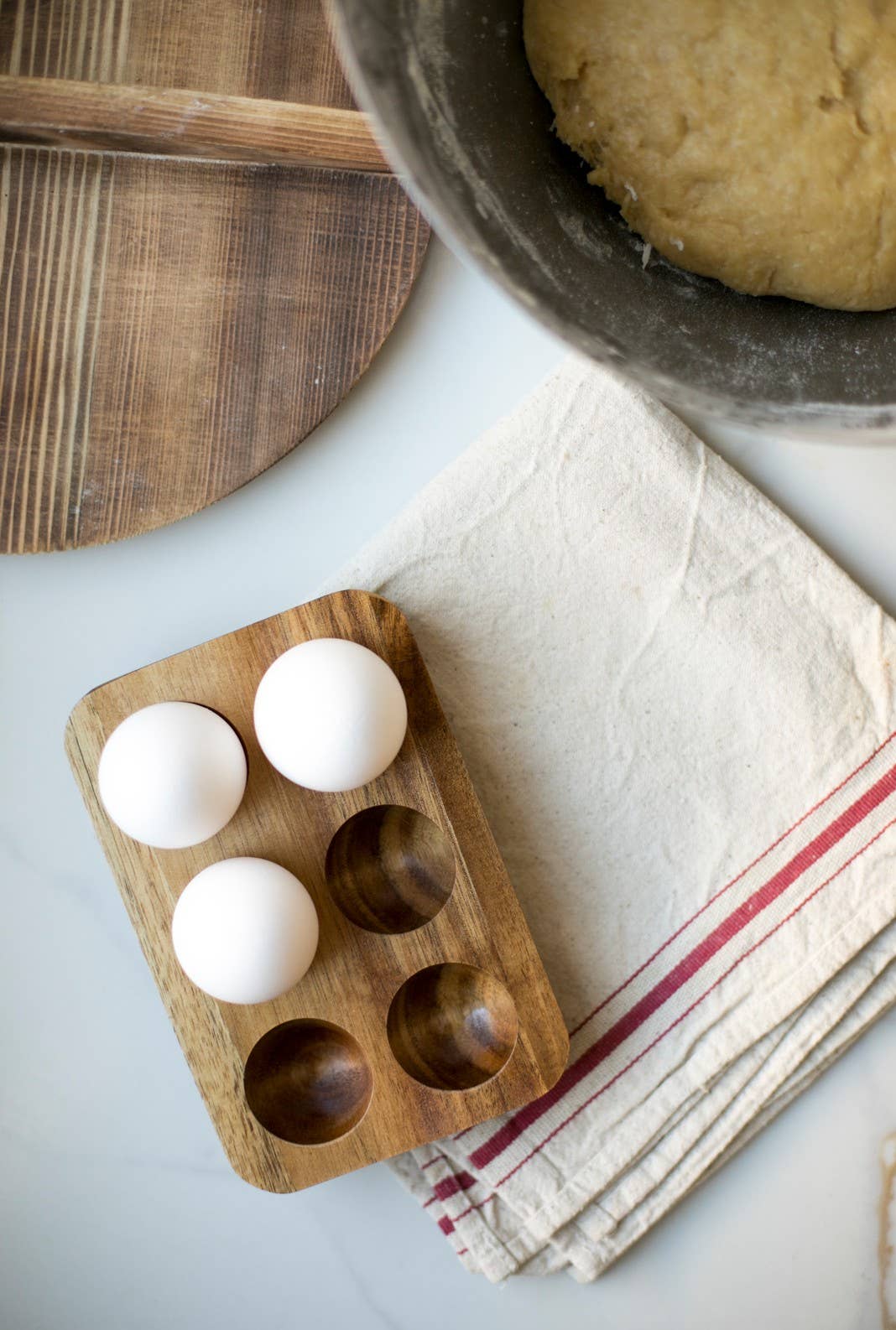 Wooden Egg Holder: 4 holes