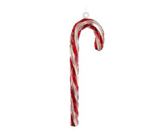 Glass Candy Cane Ornament