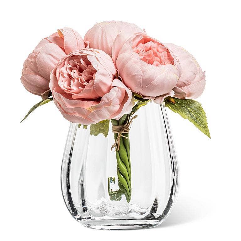 Small Wide Optic Wide Bottom Vase-6"H