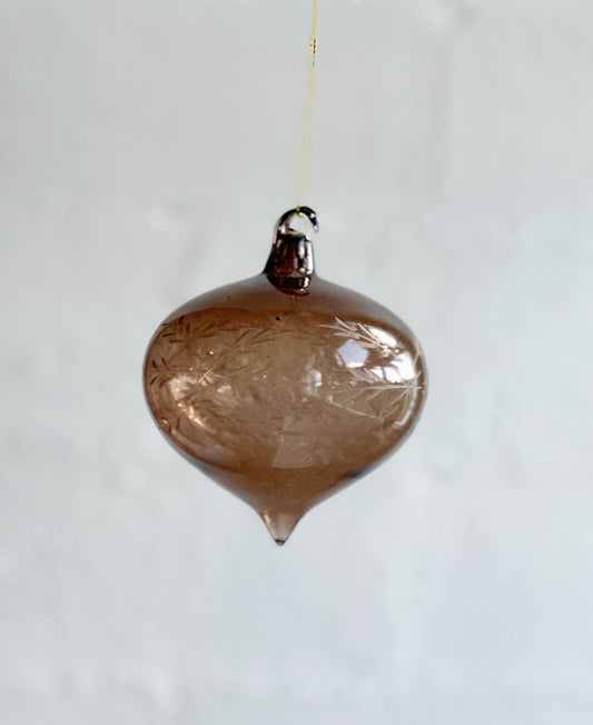 Etched Bauble Ornament