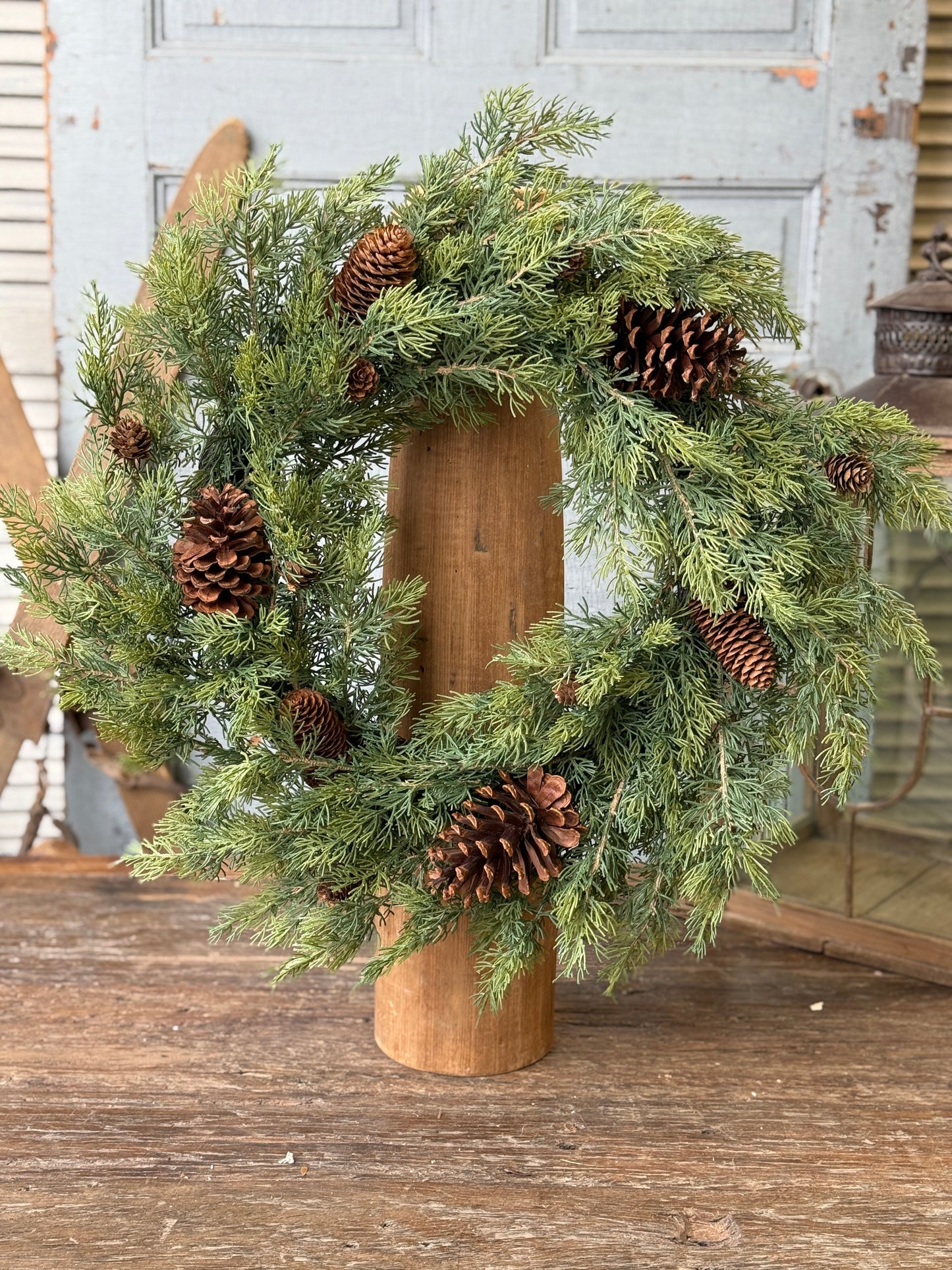 24" Longhope Cedar Wreath