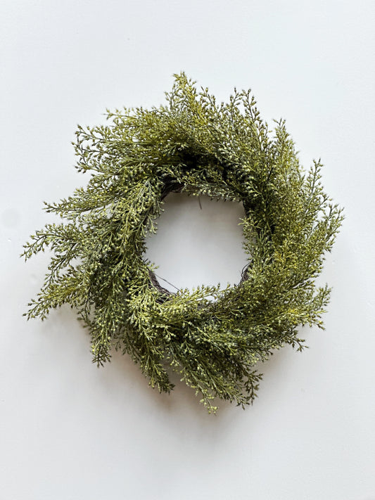 Whickham Wheat Candle Ring-Moss