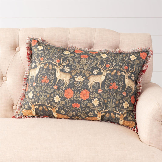 LUMBAR PILLOW - BALMORAL DEER PRINT