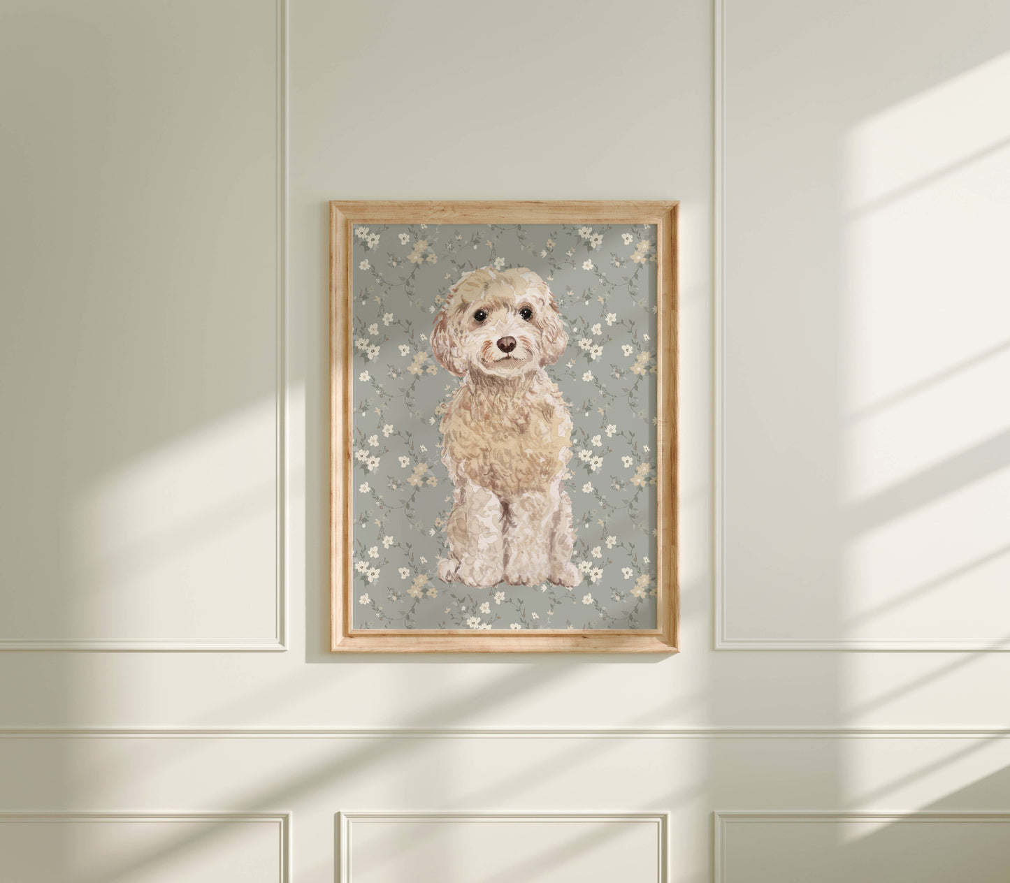 Cockapoo Dog Art Print: 5" x 7" (vertical)