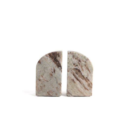 Toronto Marble Bookend Set of 2: Beige / Marble