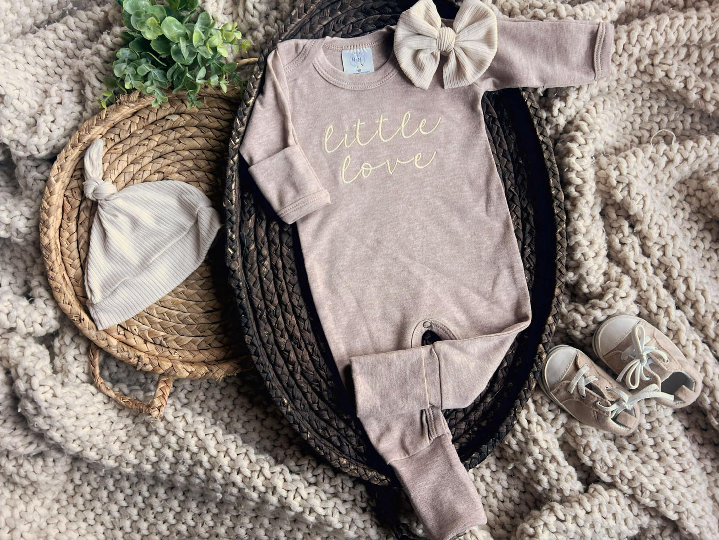 Baby Romper | Girl or Boy Outfit Little Love - Valentine: Newborn / Romper Only