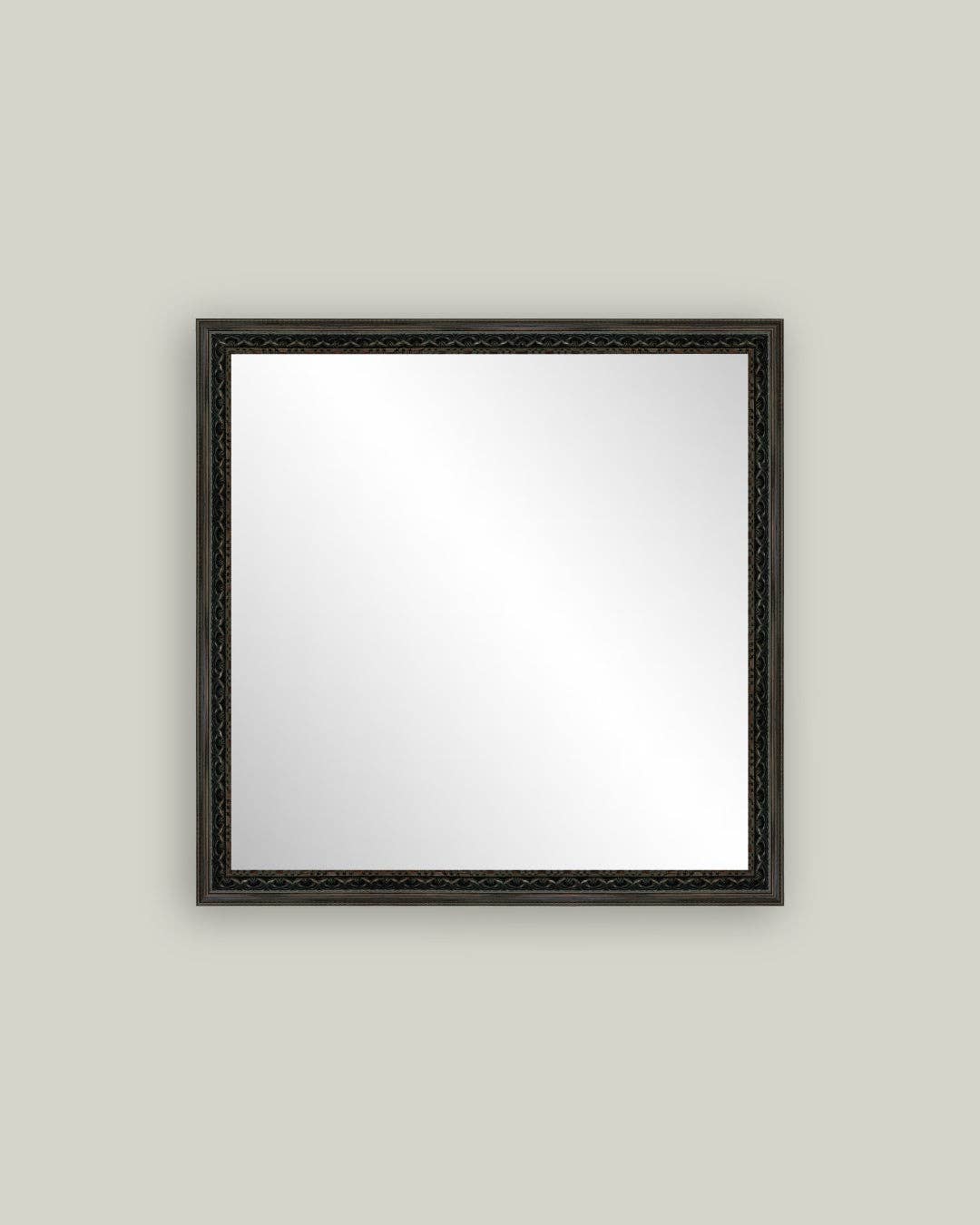 Fancy Brown Framed Mirror: 8x10