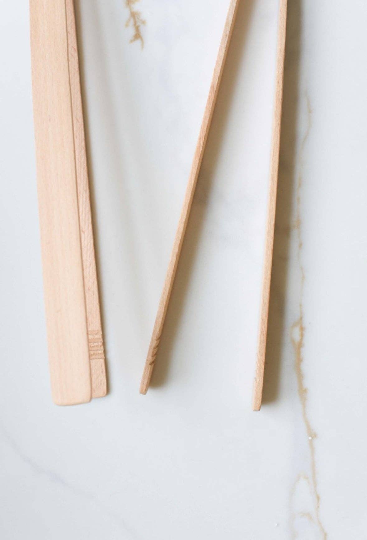 Wooden Serving Tongs