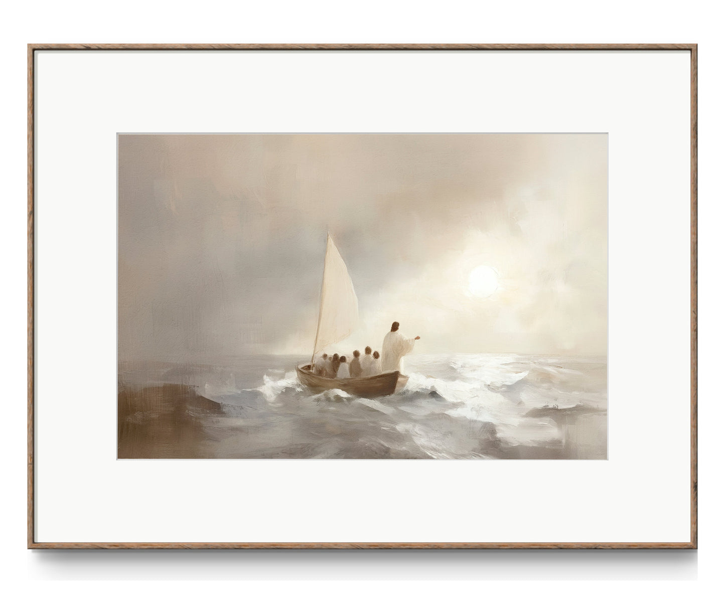 Jesus Calms The Storm - print: Print (unframed) /10x8