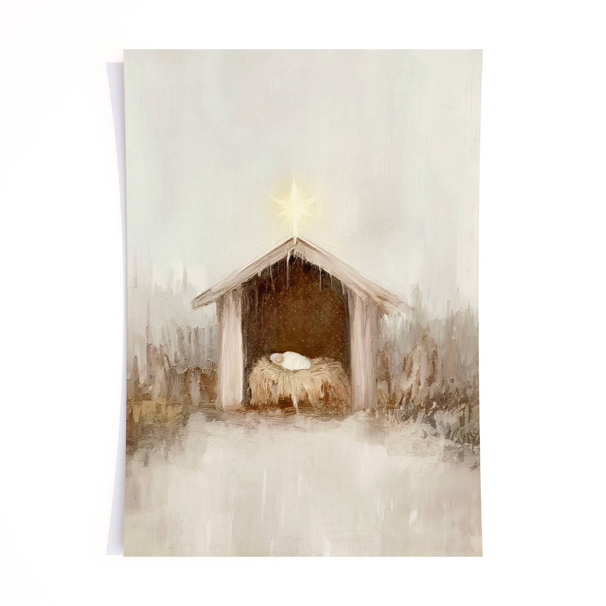 Savior Was Born - print: Print (unframed) / 8x10