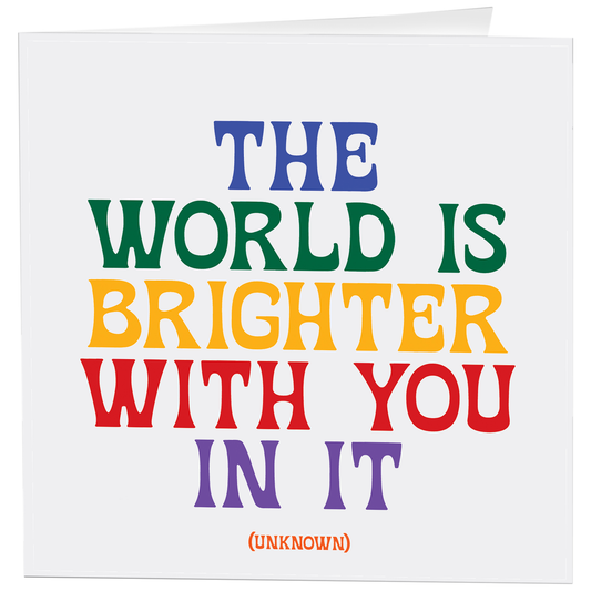 Cards - D342 - The World Is Brighter (Unknown)