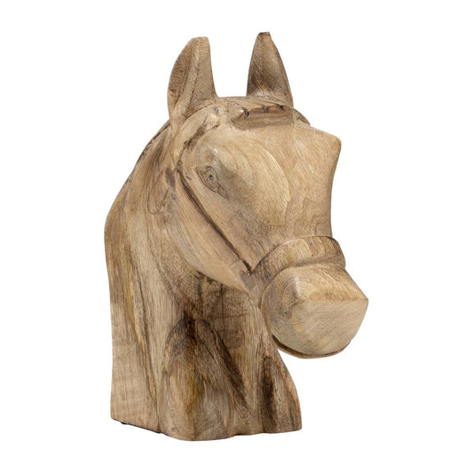 Wooden Modern Novelty Horse Head Figurine