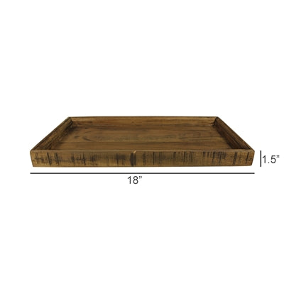 Rectangular Wood Tray-L