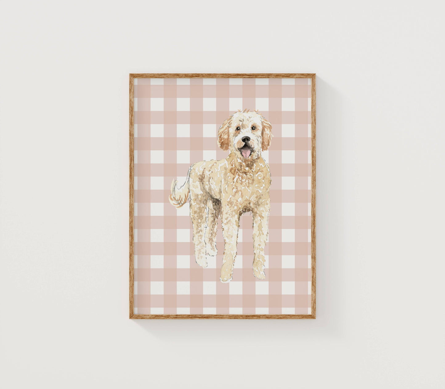 Goldendoodle Dog Art Print: 5" x 7" (vertical)