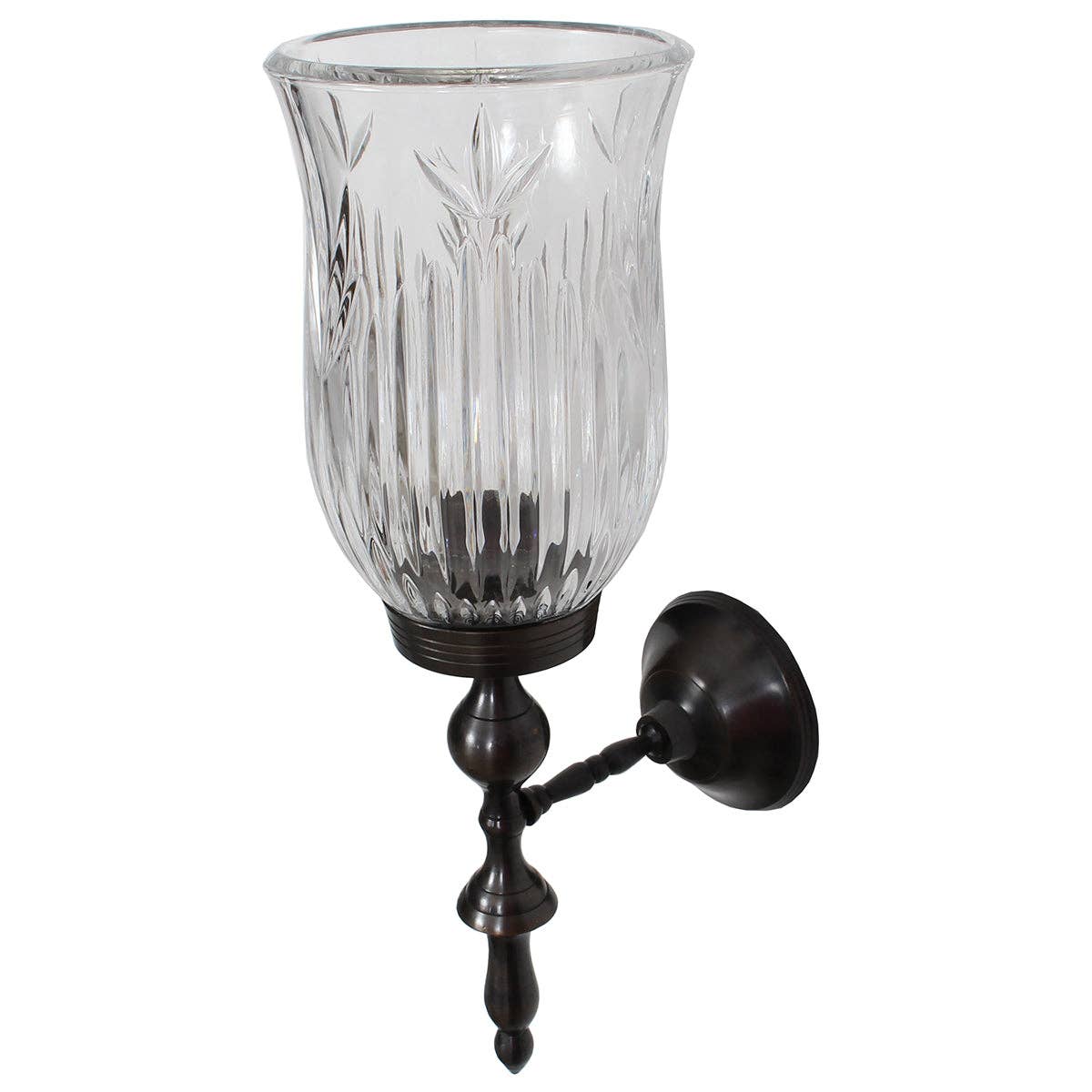 Wall Sconce Bronze Crystal