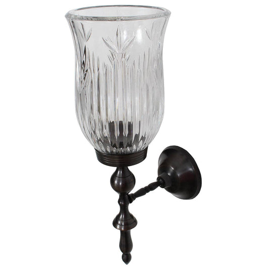 Wall Sconce Bronze Crystal