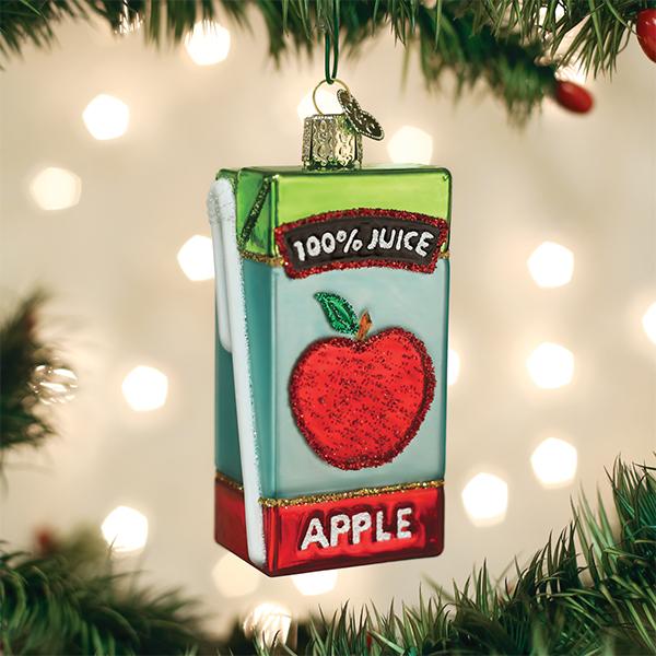 Apple Juice Box Ornament