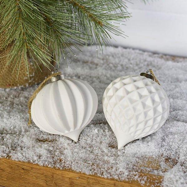 Ceramic White Ornament