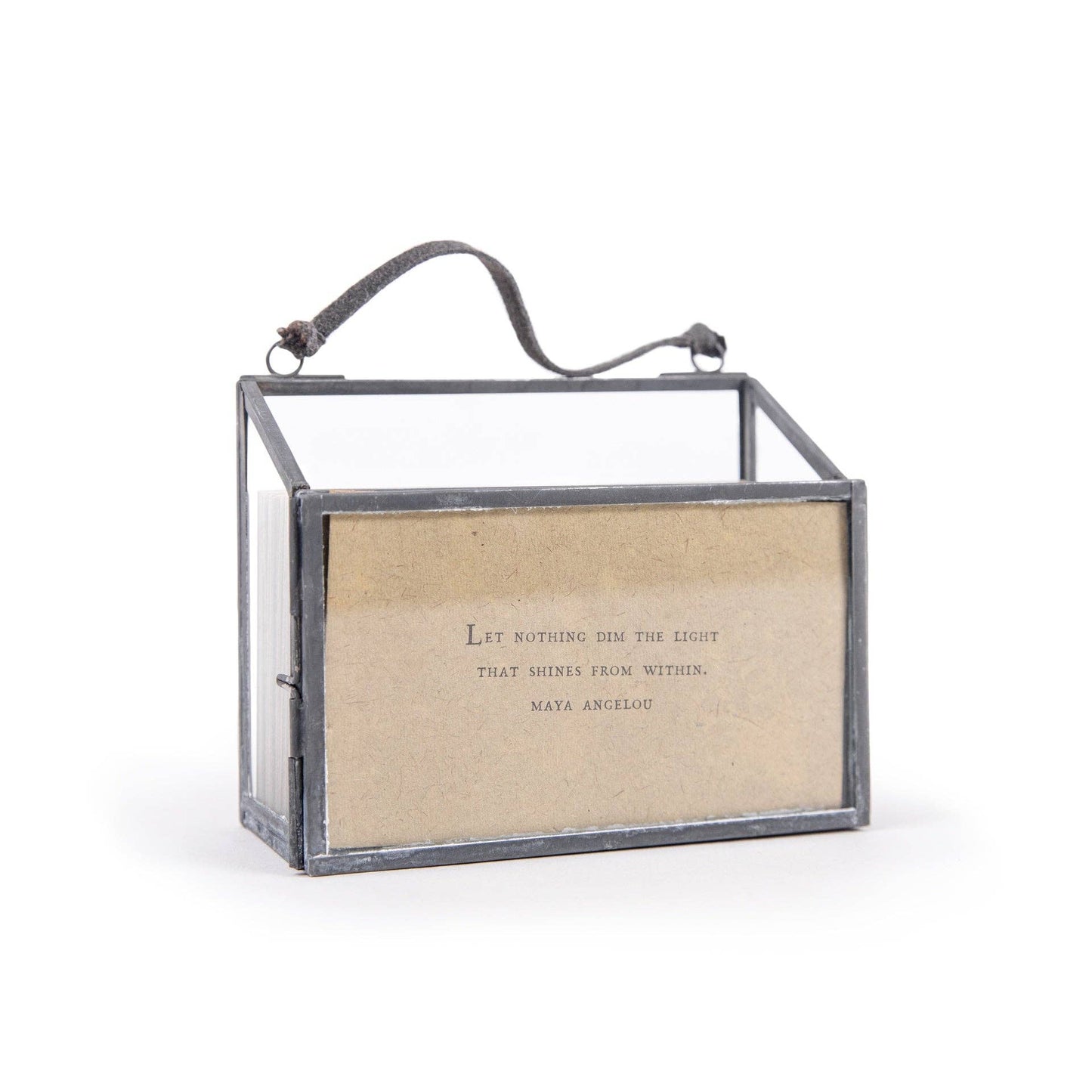 Horizontal Picture Frame and Holder with 50 Gathered Thoughts