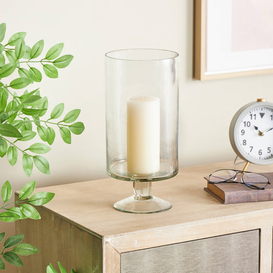 Modern Clear Glass Candle Holder