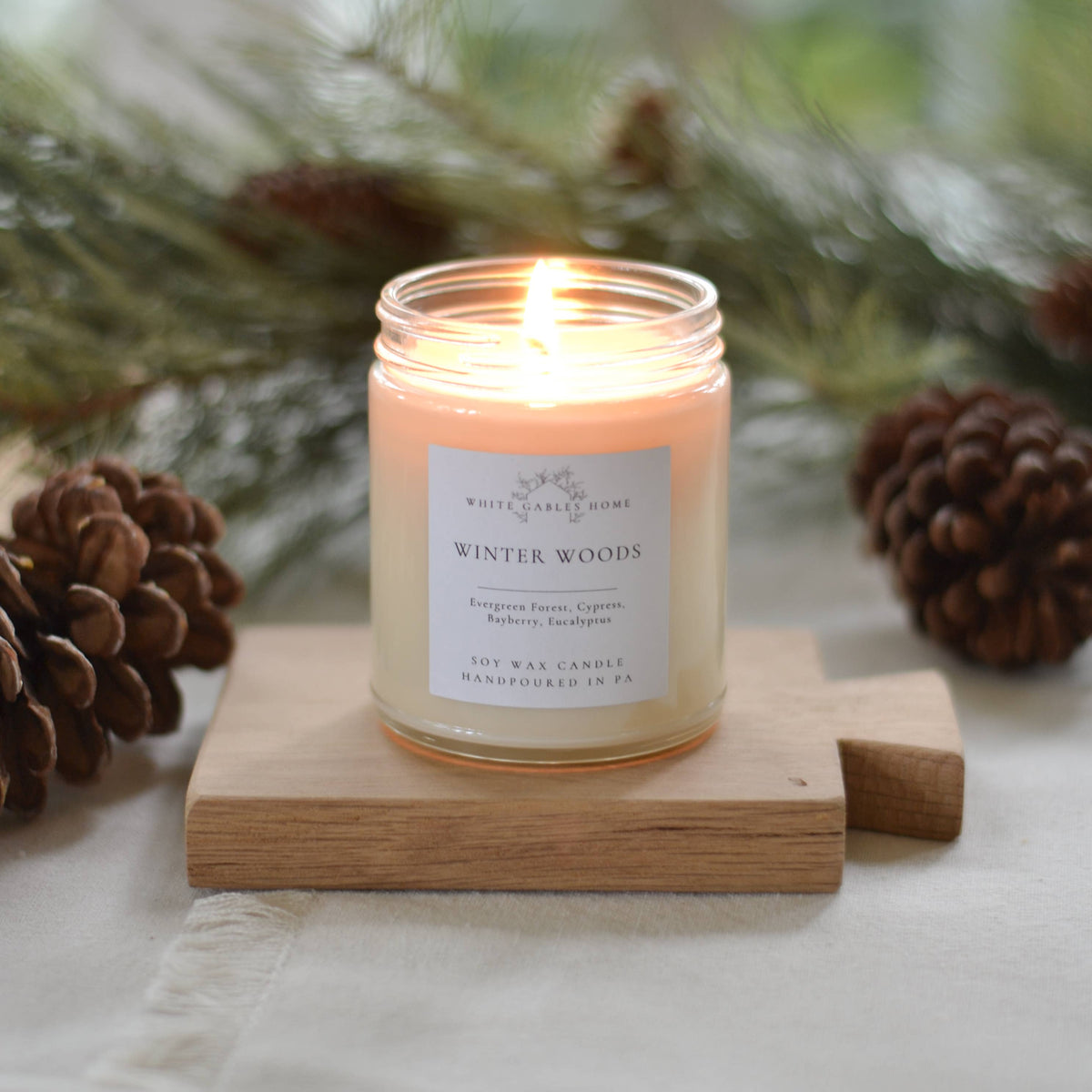 Winter Woods Handpoured 8 oz. Soy Candle | Made in USA