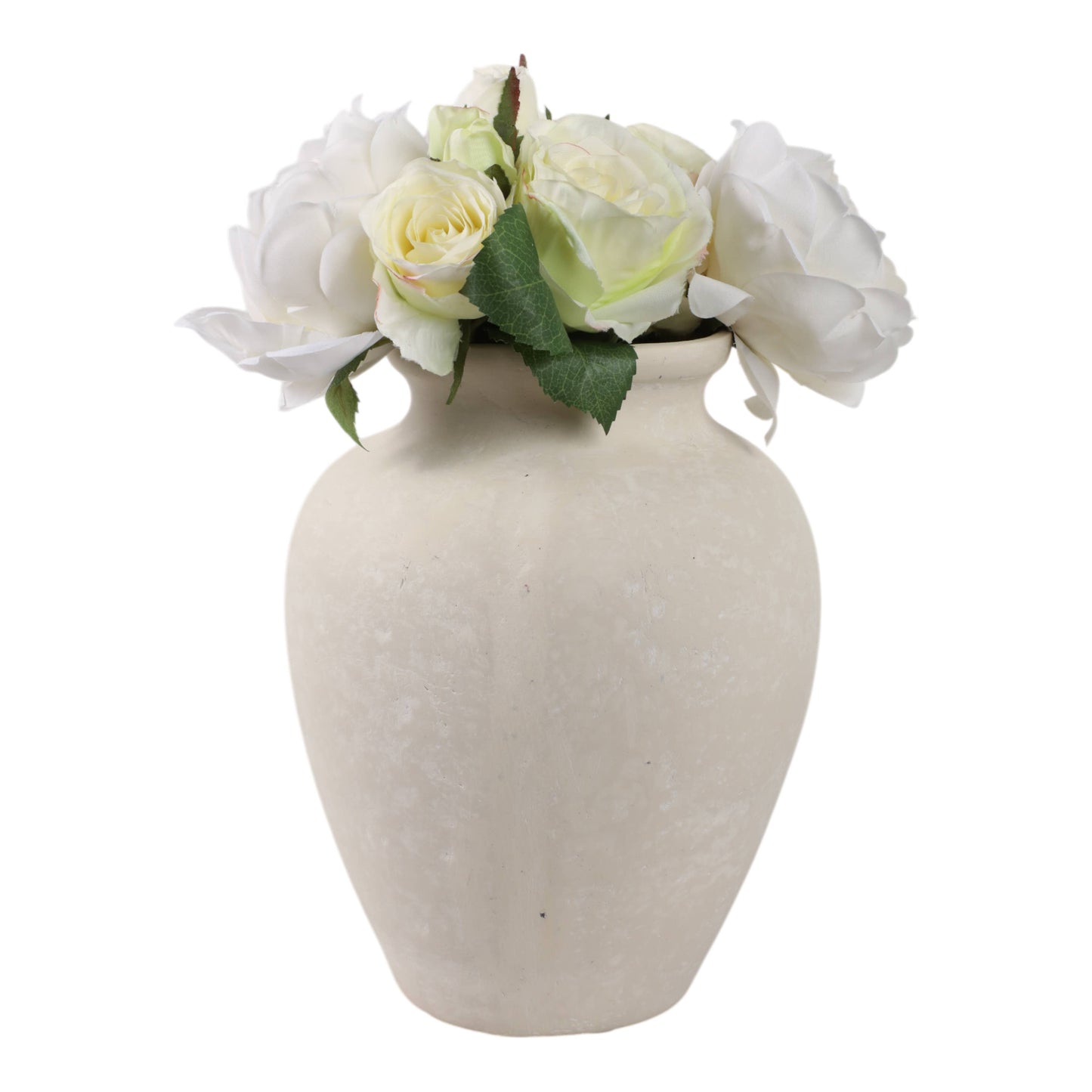 Ivory Paper Mache Solid Traditional Jug