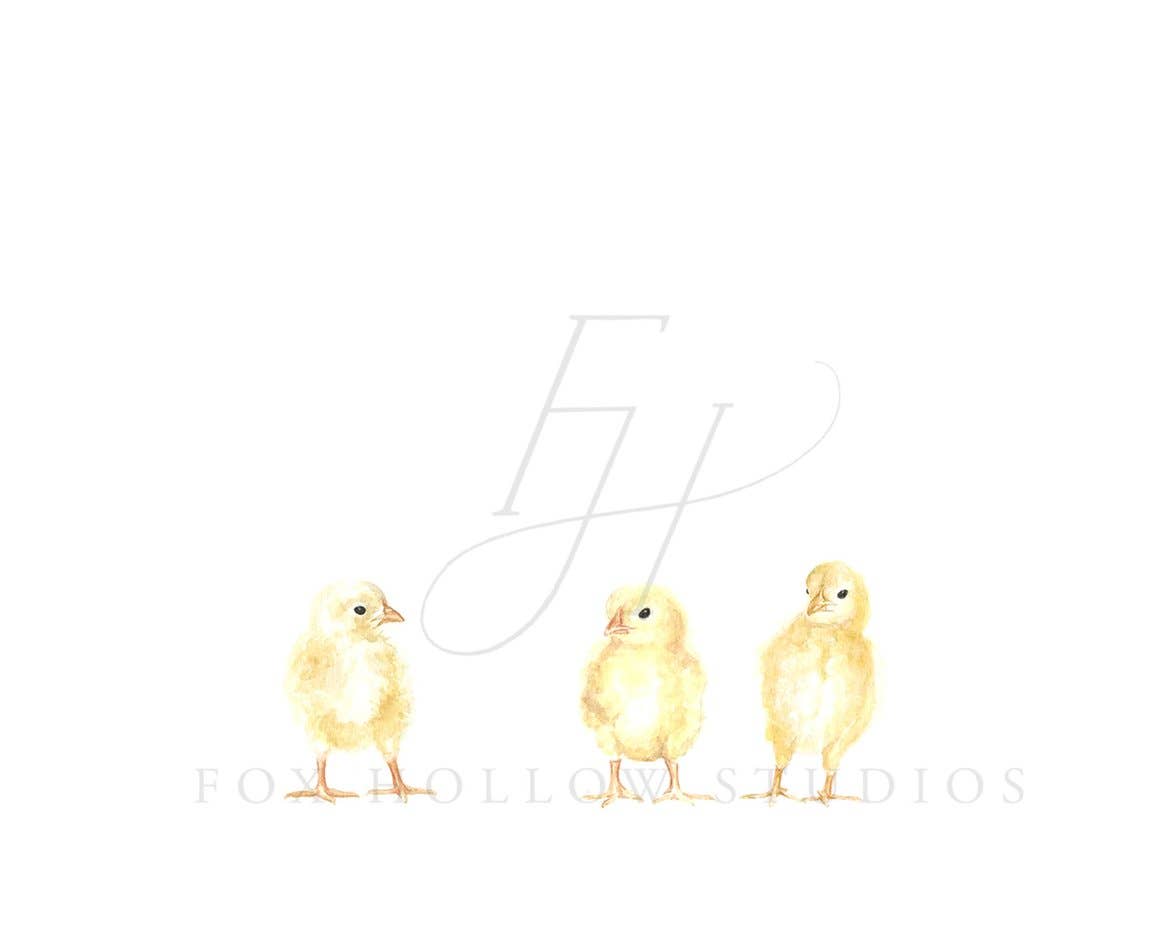 Chicks Art Print: 5 x 7"