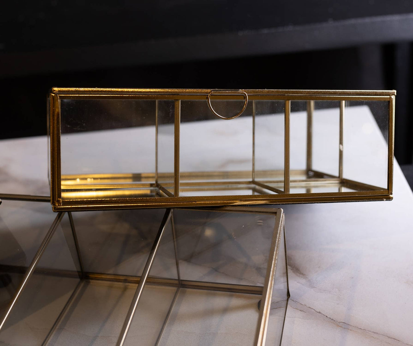 Glass Box made with Iron & Gold